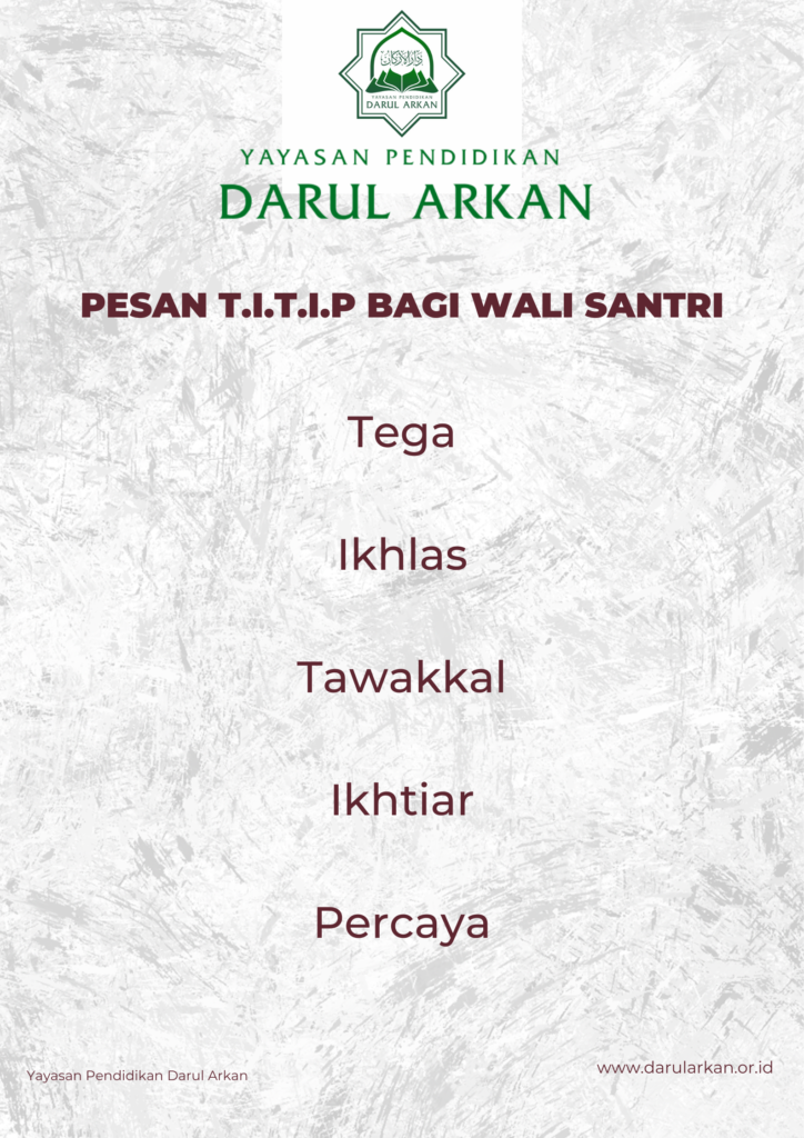 pesan titip bagi wali santri